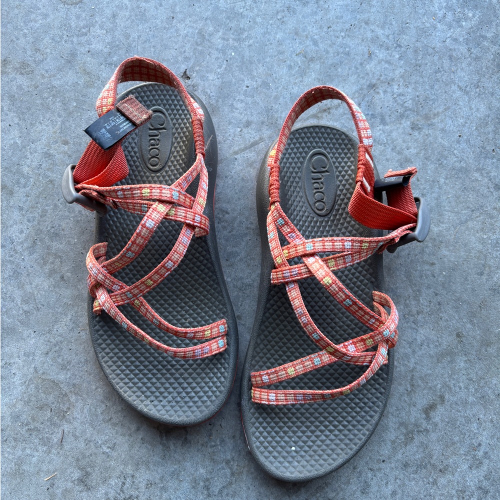 Kids Orange Chacos - Size 3